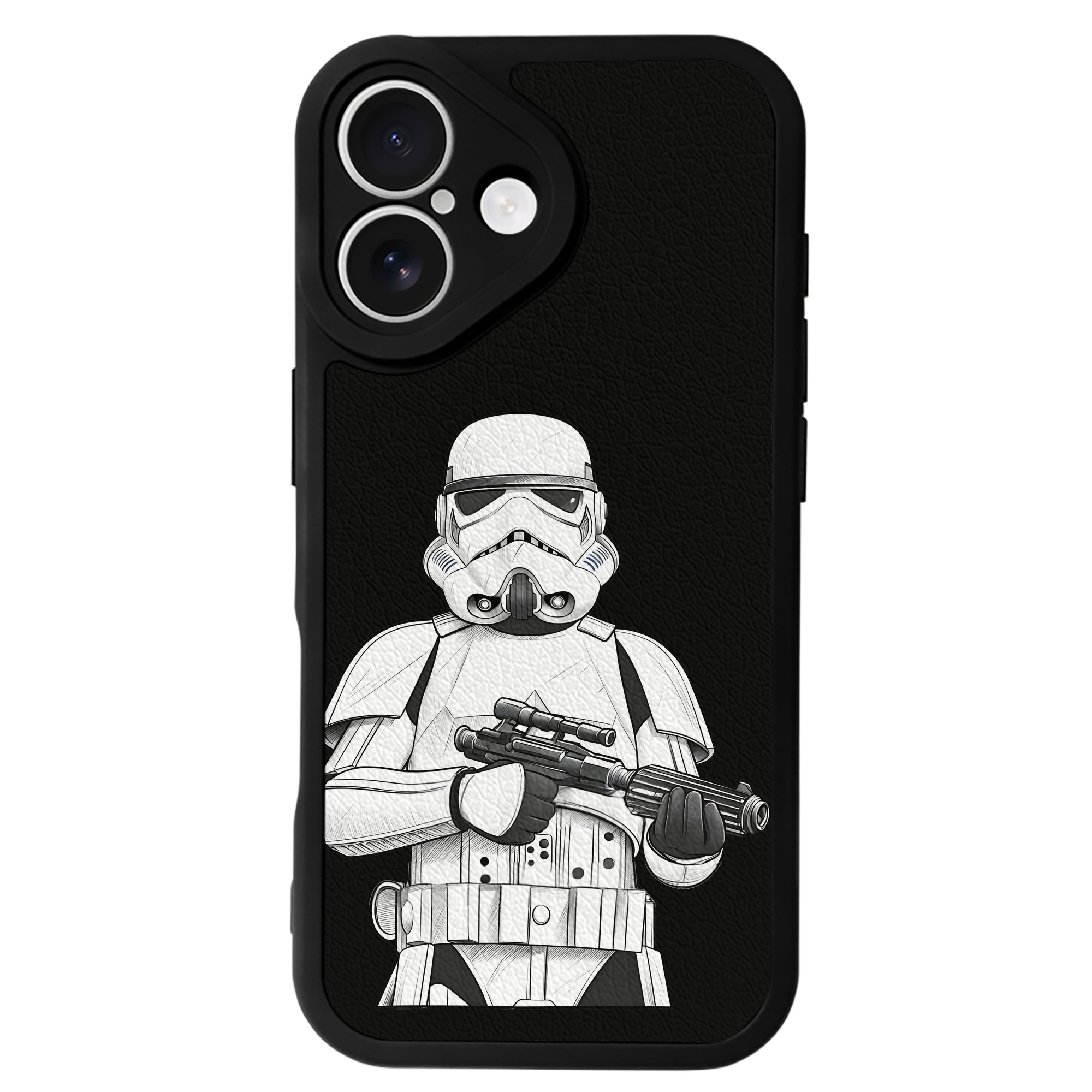 （画像用） スター・ウォーズ Star Wars 【iPhone 16シリーズ対応】シリコンスマホケース（レザー調） 材質：シリコン